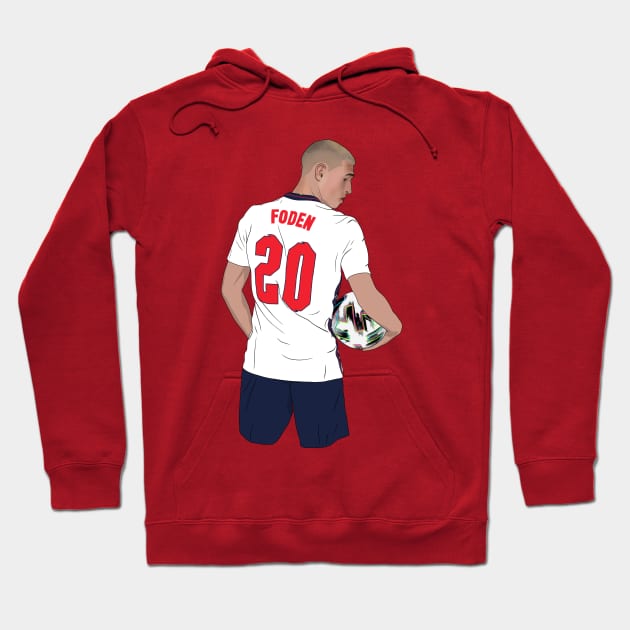 Phil Foden England Gazza Hair Hoodie by Hevding